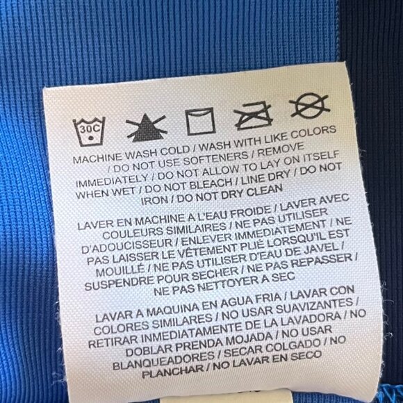 Nike Golf Polo Shirt Mens XL Blue Black Striped DriFit - Picture 7 of 8